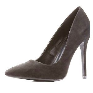 Charlotte Russe faux suede pointed toe pumps